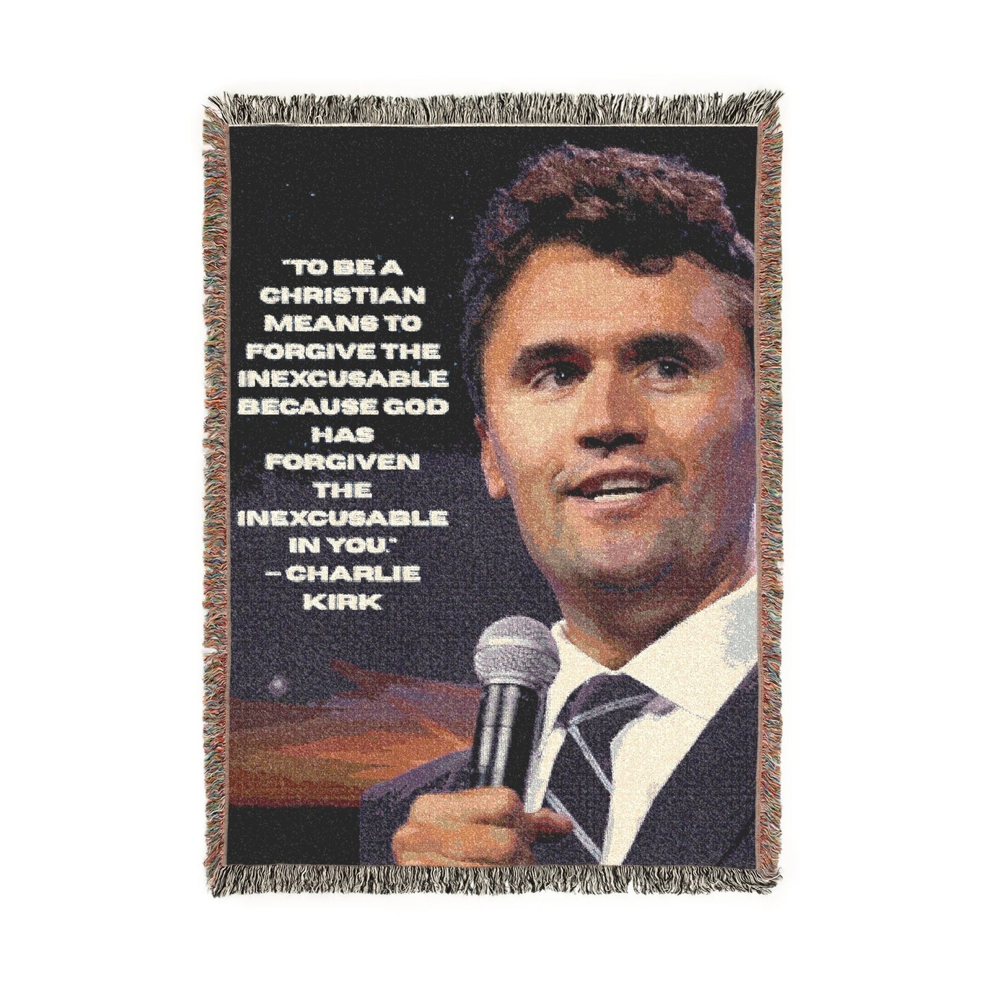 Cozy Woven Blanket | Inspirational Throw for Home Decor, Gift for Music Lovers, Motivational Home Blanket, Retro Wall Art, Comfy Couch Throw